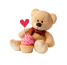 cupcake with teddy combo