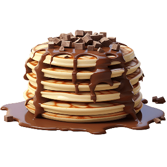delicious yummy chocolate pancake